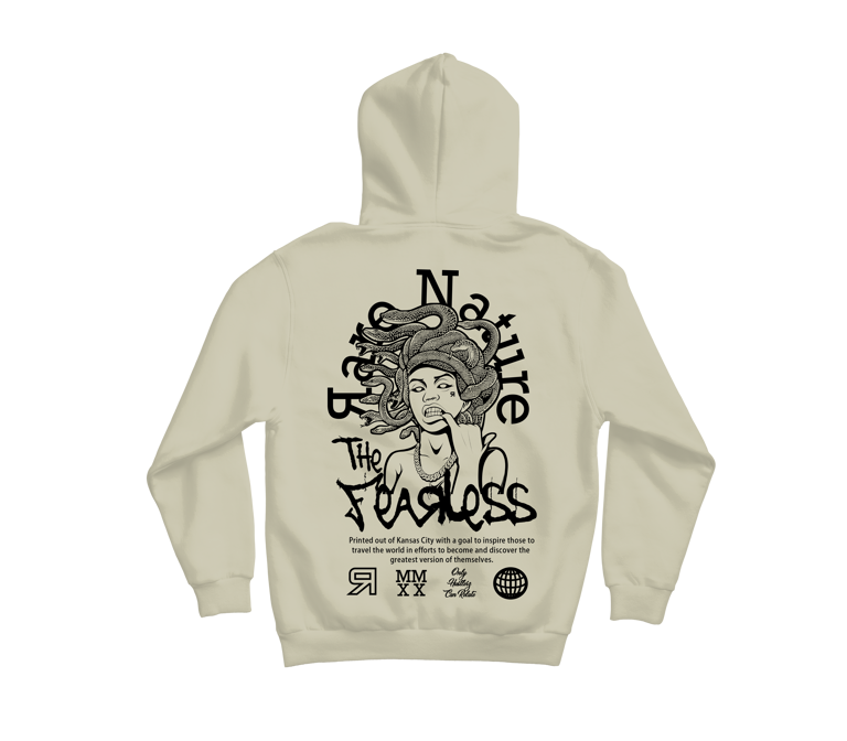 Fearless Medusa Cream Hoodie