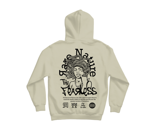 Fearless Medusa Cream Hoodie